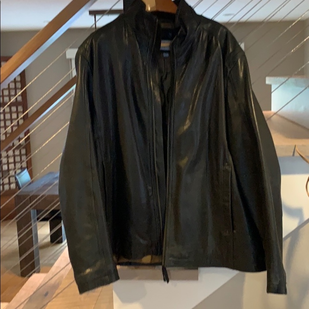 Andrew Marc Leather bomber jacket